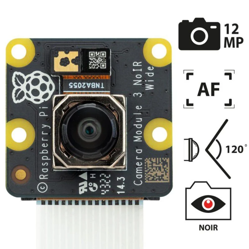 Raspberry Pi Camera Module 3 - 12MP with Auto Focus and Wide Angle Lens view 2